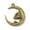 Antique Bronze, variant on 100pcs Alloy Pendants Skeletonl & Moon Charms 27mm Gothic Cool Punk Style-Black