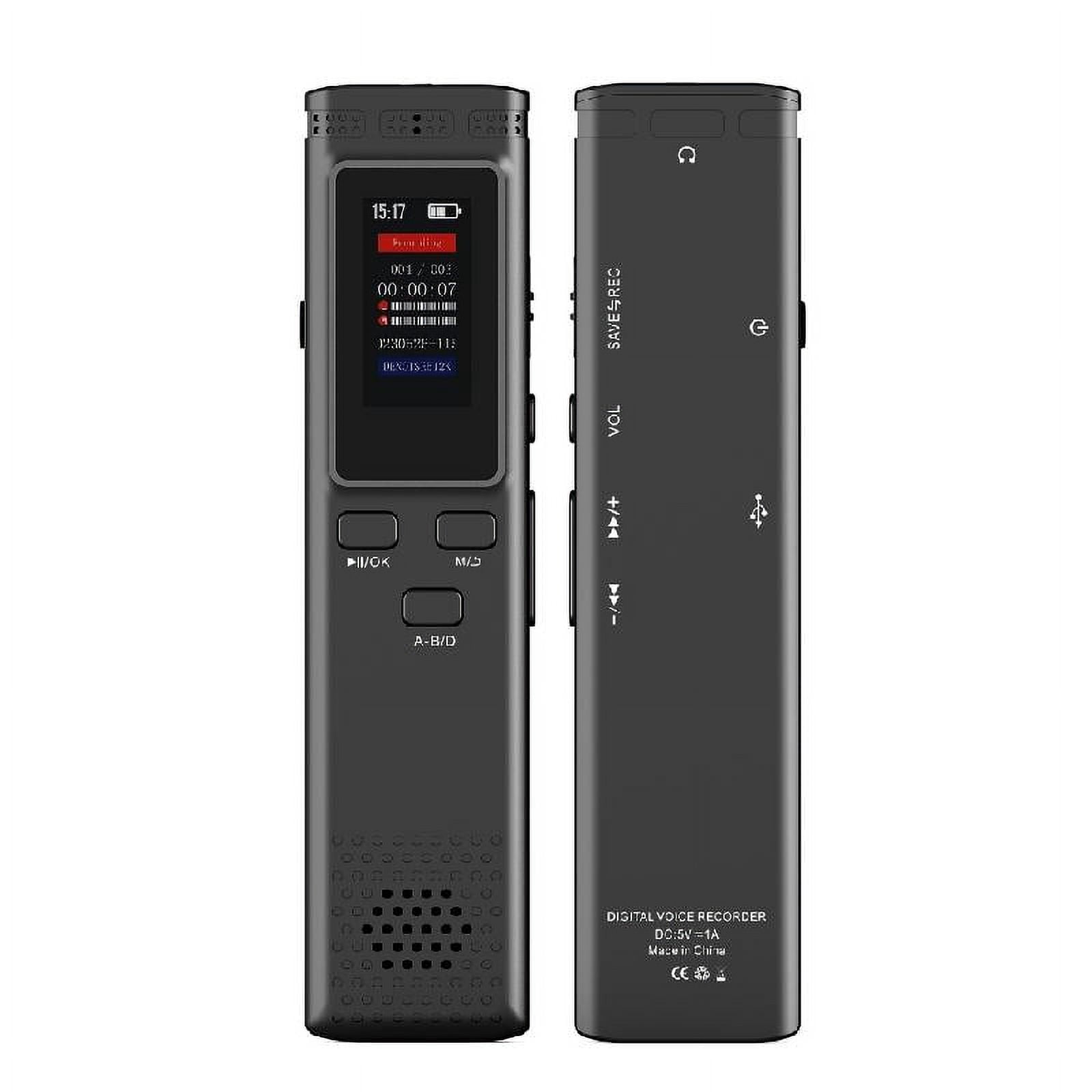 Professional 8/32/64GB Digital Voice Recorders for Clear Lecture and Meeting Recordings with Password Security