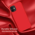 thumbnail image 6 of Entronix Silicone Case Compatible with iPhone 12 / 12 Pro, Protective Cover, Red, 6 of 6