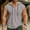 Gray, variant on Men's Hoodies Big And TallCasual Hooded Pullover Sleeveless Button Hooded