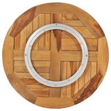 vidaXL Rotating Table Disk Solid Teak Wood - Walmart.com