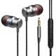 thumbnail image 1 of Auriculares intrauditivos deportivos con aislamiento de ruido de graves y control de y micrófono integra - Plata, 1 of 10