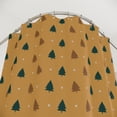 thumbnail image 2 of Christmas Fabric Shower Curtain in Gold, 2 of 3