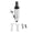 Silver, variant on BIMZUC 1/4 inch Cut Off Cutting Air Pneumatic Angle Die Grinder Polisher Tool Silver (6.89 in / 17.5 cm)