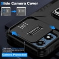 thumbnail image 3 of Allytech Rugged Case for MOTO G pure, [Slide Camera Cover] [360° Rotating Kickstand] [Military Protection] [Magnetic Car Mount] Non-Slip Anti-Scratch Shockproof Heavy Duty Case - Black, 3 of 8