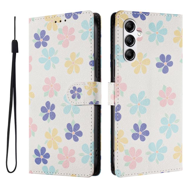FOXDOCK Funda Tipo Cartera para Samsung Galaxy A14 4G/5G con Soporte y Correa – Diseño de Patrones Lindos