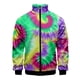 thumbnail image 5 of Nueva chaqueta con cuello alto y cremallera con estampado digital 3D de teñido anudado para hombre y mujer, chaquetas de manga larga, ropa de calle cómoda, abrigos económicos para hombre, 5 of 5
