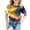 Dark Green, variant on Toddler Girl's Short Sleeve Crew Neck Tops 3D Galaxy Print T Shirt Top Size 3-4T ,Bronze