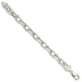 thumbnail image 2 of Primal Silver Sterling Silver Diamond-cut Open Link Cable Chain Bracelet, 2 of 5