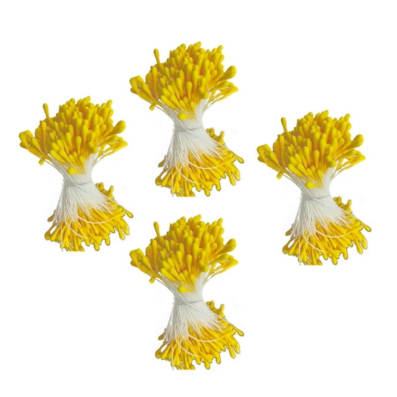 RUISINERY 1050-1600pieces Artificial Flower Stamens Pistils 2mm Double Heads Matte Floral Stamen for Artificial Flower Making