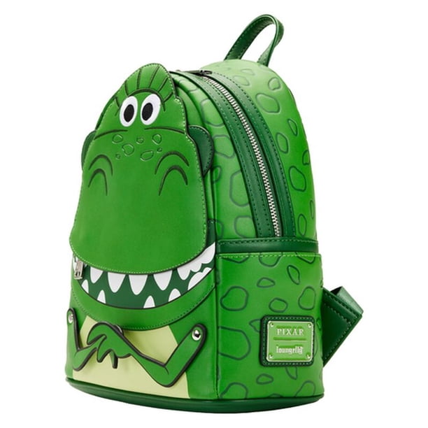 dino toy story green mini backpack Loungefly NYCC 2022 Pixar Toy Story Rex Cosplay Mini Backpack
