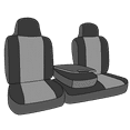 thumbnail image 3 of 2006-2009 Ford Ranger Front Row 40/20/40 Split Back & 60/40 Cushion Light Grey Insert with Black Trim DuraPlus Custom Seat Cover, 3 of 3