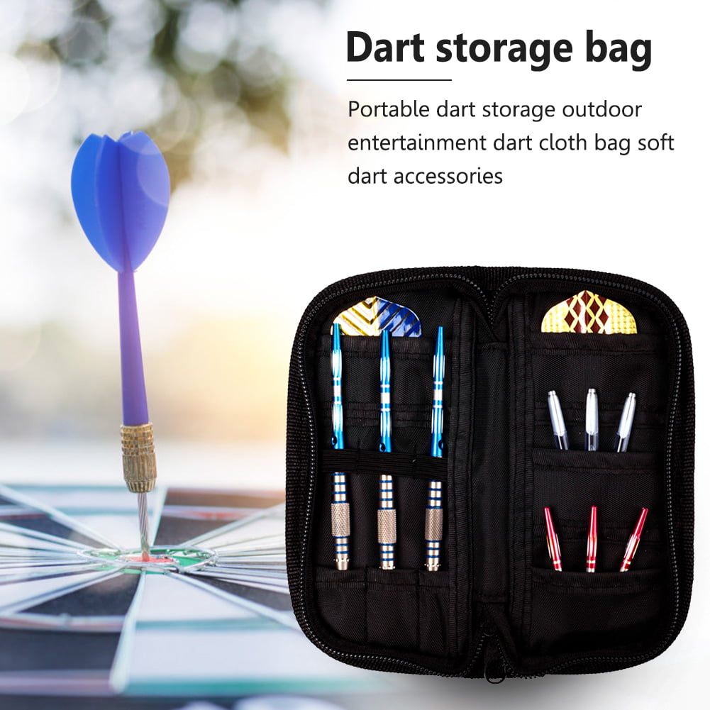 Portable Dart Box Dart Padded Carry Case Holder 12-Darts Storage Box Accessories 