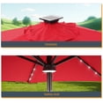 thumbnail image 3 of CHYVARY 10x6.5ft Patio LED Market Shade Table Umbrella for Patio and Outdoor with Tilt Button for Deck, Garden and Pool,Red, 3 of 6