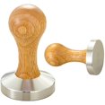 thumbnail image 2 of Martillo de madera para espresso de 58 mm para granos de café, mango en polvo para base plana de café Barista., 2 of 5