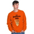 thumbnail image 4 of Free Broomstick Rides Halloween Witch Men's Crewneck Sweatshirt Brisco Brands S, 4 of 6