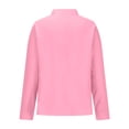 thumbnail image 4 of Womens Long Sleeve Shirts V Neck Loose Fit T-Shirt Fashion Cute Casual Tops Going Out Business Work Blouse, 4 of 5