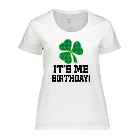 Inktastic Irish Shamrock Birthday Women's Plus Size T-Shirt