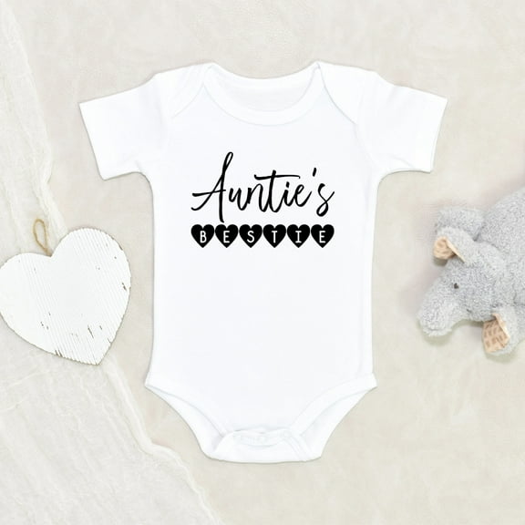 Newbabywishes - Auntie's Bestie Heart Baby Clothes for Boys and Girls - Newborn Baby Clothes