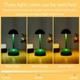 thumbnail image 4 of Mushroom Accent Table Lamp Mid-Century Mushroom Lamp Retro Mushroom Table Lamp 3 Light Colors Dimmable Bedside Lamp Eye Protection Table Light 2000mAh Rechargeable Decorative Lamp, 4 of 9