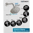 thumbnail image 4 of Juego de Grifería para Ducha y Bañera gotonovo 3 Manijas Níquel Cepillado, 4 of 9