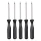 thumbnail image 1 of Uxcell 5pcs destornillador Torx T8H de 4" de longitud, cabeza de estrella de 6 puntos, destornillador de precisión con mango antideslizante, negro, 1 of 6