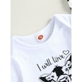 thumbnail image 6 of Suealasg Baby Girls Outfits Short Sleeve Letter Print Romper+ Shorts + Headband 6M 12M 18M 24M Infant Newborn Girls Summer Western Clothes, 6 of 8
