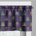 thumbnail image 5 of Ambesonne Colorful Valance & Curtain, Nordic Christmas Trees, 55"x24", Multicolor, 5 of 6