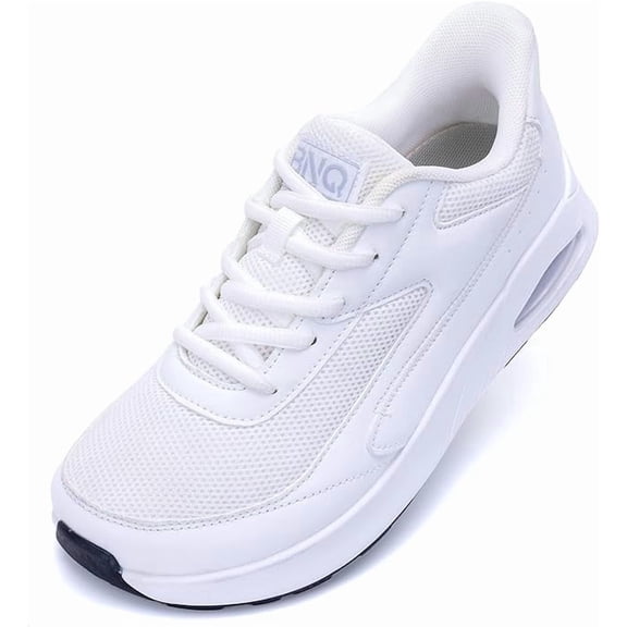 MAYKX Wide Toe Box Arch Support Walking Shoes for Women Slip on Plantar Fasciitis Sneakers Orthotic Comfortable Tennis Shoes for Foot Pain Relief Size 6-11