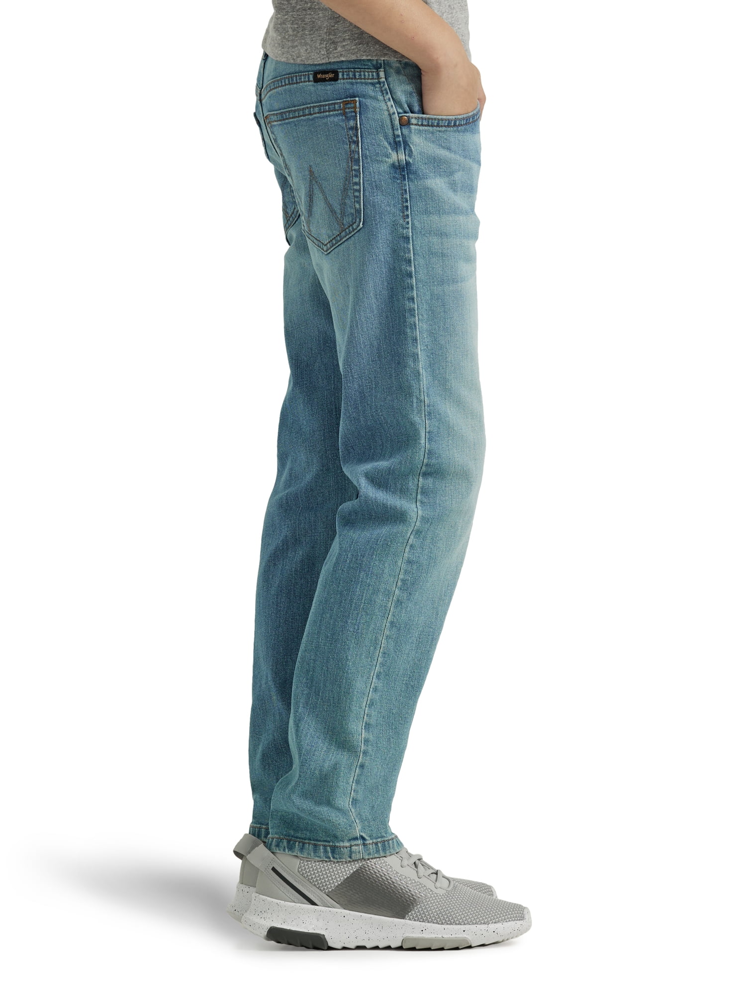Wrangler® Boys Straight Fit Denim Jeans, Sizes 4-18 Regular, Slim, & Husky