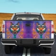 thumbnail image 2 of Purple Wolf Tailgate Wrap – Fantasy Animal Art Truck Tailgate Decal, Vibrant Tribal Wolf Aesthetic Vehicle Graphic, Colorful Wildlife Tailgate Decor, 2 of 7