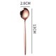thumbnail image 3 of 5 Piece Stainless Steel Spoon Set in Various Colors for Tea Coffee Stirring, 3 of 11
