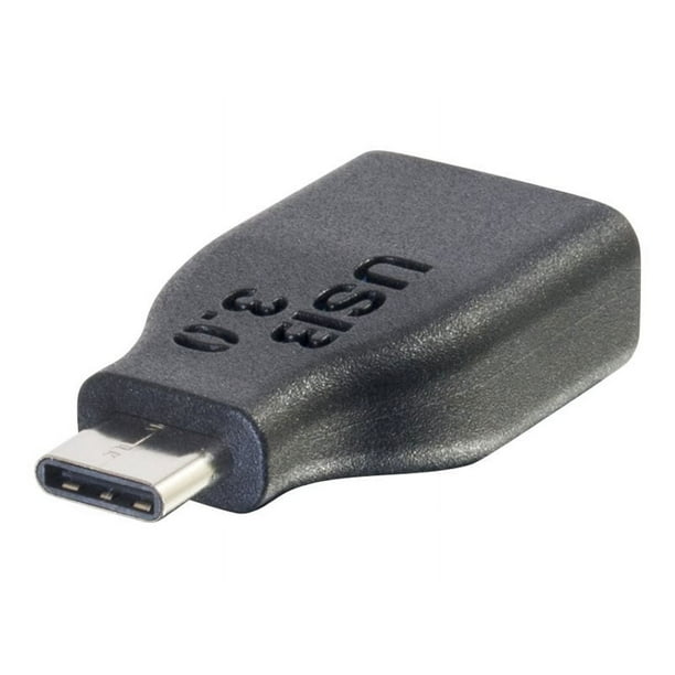 C2G USB USB C Adaptateur C vers USB A - Adaptateur vers USB - 5Gbps - Noir - M/F - Adaptateur USB - USB Type A (F) à 24 Broches USB-C (M) - USB 3.0 - Noir