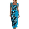 thumbnail image 6 of Enjoytime One Piece Bathing Suit for Women with Beach Cover Up Wrap Skirt Floral Print Tummy Control Plus Size Swimsuit, 6 of 7