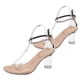 thumbnail image 3 of High Heels Sandals For Women Stylish Transparent Heel Elegant Design Party Casual Wear Beige Size 36 1 Pair, 3 of 4