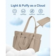 thumbnail image 4 of Bolsa de mano TopDesign Puffy para mujer con portavasos y compartimento para portátil, bolsa de cosm, 4 of 8