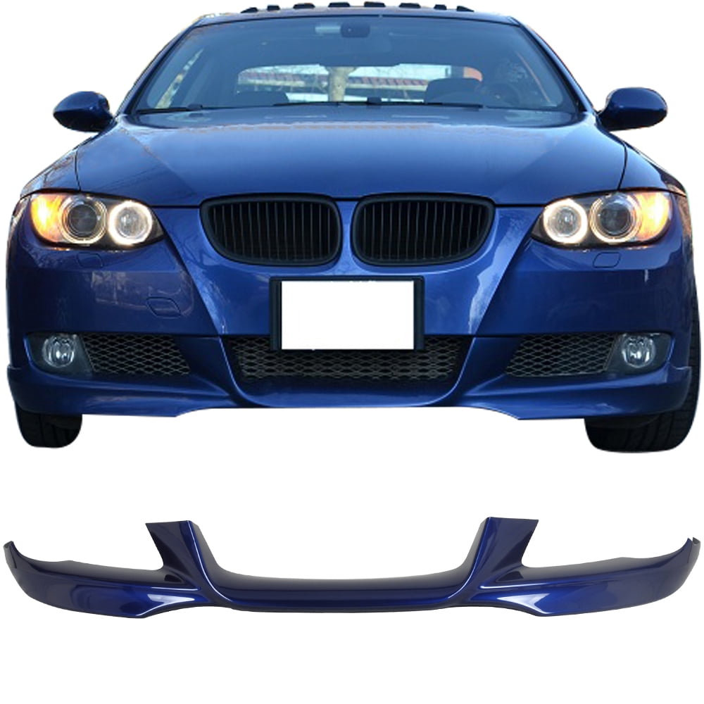 Ikon Motorsports Front Bumper Lip Compatible With 2007-2010 BMW E92 E93 3-Series Coupe Convertible M-Tech Style Painted Interlagos Blue #A30 PP Air Dam Chin Protector Spoiler 2008 2009