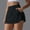 123#Black, variant on Dwaogom Women’s Elastic Waist Summer Solid Casual With Pockets Outing Shorts Pants Leather Leggings For Women Tummy Control Lined Leggings For Women With Pockets