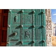 thumbnail image 2 of Wilson, Emily 24x17 Gold Ornate Wood Framed with Double Matting Museum Art Print Titled - Italy-Apulia-Trani-Trani San Nicola Pellegrino cathedral Intricately carved door, 2 of 4
