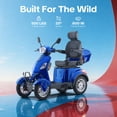 thumbnail image 3 of Arshin Heavy Duty 4 Wheel Mobility Scooters for Seniors & Adults 500lbs Capacity,800W All Terrain Electric Recreational Scooter, 3 of 18