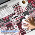 thumbnail image 2 of Long Mouse Pads for Desk,Red Ethnic Geometric Patchwork Pattern Desk Mats on Top Of Desks, Desk Mouse Pad Extra Large with 3mm Non-Slip Base and Stitched Edge for Gaming,Office,Work,Home 47.3"x23.6", 2 of 6