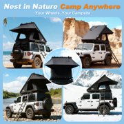 Naturnest Vehicle Roof Top Tent w/ Ladder and Mattress Hard Shell for SUV Jeep Truck Camping