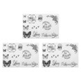 thumbnail image 2 of Clear Stamps, Transparent  Skin Friendly Clear Imprint Recycling 3pc  for Photo Album Envelopes Decorations, 2 of 8