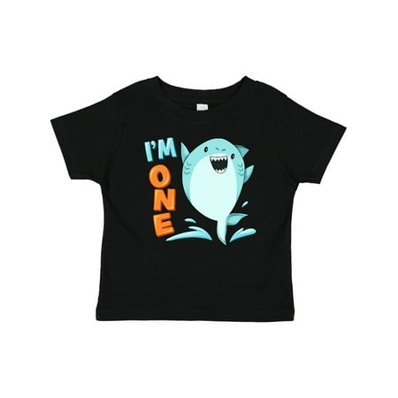 

Inktastic I m One- Shark First Birthday Boys or Girls Baby T-Shirt