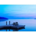 thumbnail image 2 of McLoughlin, James 14x12 White Modern Wood Framed Museum Art Print Titled - Lakescape II, 2 of 4