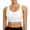 White, variant on U Back Longline Sports Bra, Scoop Neck Padded Yoga Workout Crop Top with Built-in Pads, Women's Athletic Swim Top for Swimming, Gym, and Fitness