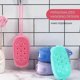 thumbnail image 5 of 4pcs Exfoliating Silicone Body Sponges, Double-Sided Bath or Shower Body Brush, Silicon Loofah/Built-in Sponge, 5 of 5