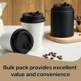 thumbnail image 6 of Pokanic Paper White Cups [12 oz] with Lids and Sleeves x [100 Set] Disposable Hot Cold Coffee Water Beverage Drinking for School Office Home Kitchen Cafe Restaurant (100 Pack, 12 oz), 6 of 7