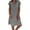 Grey, variant on Summer Dresses for Women, 2024 Women Summer Feminino Vestido T-Shirt Cotton Casual Plus Size Ladies Dress Midi Dresses for Women, Sundresses for Women 2024 Grass Green XXL