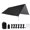 Black, variant on 1 Set Canopy Waterproof Moisture-proof Foldable Anti-UV Sunshade Oxford Cloth Rain Shade Pergola Camping Supply